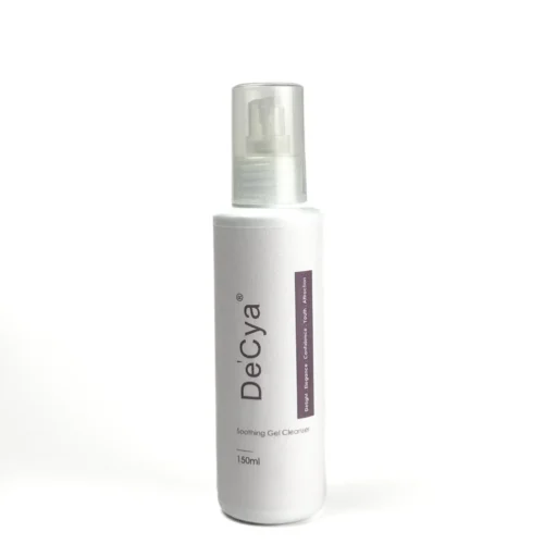 Soothing Gel Cleanser in a sleek white bottle manufactured by Cylin Cosmetic, providing private label facial cleanser OEM service for deep cleansing