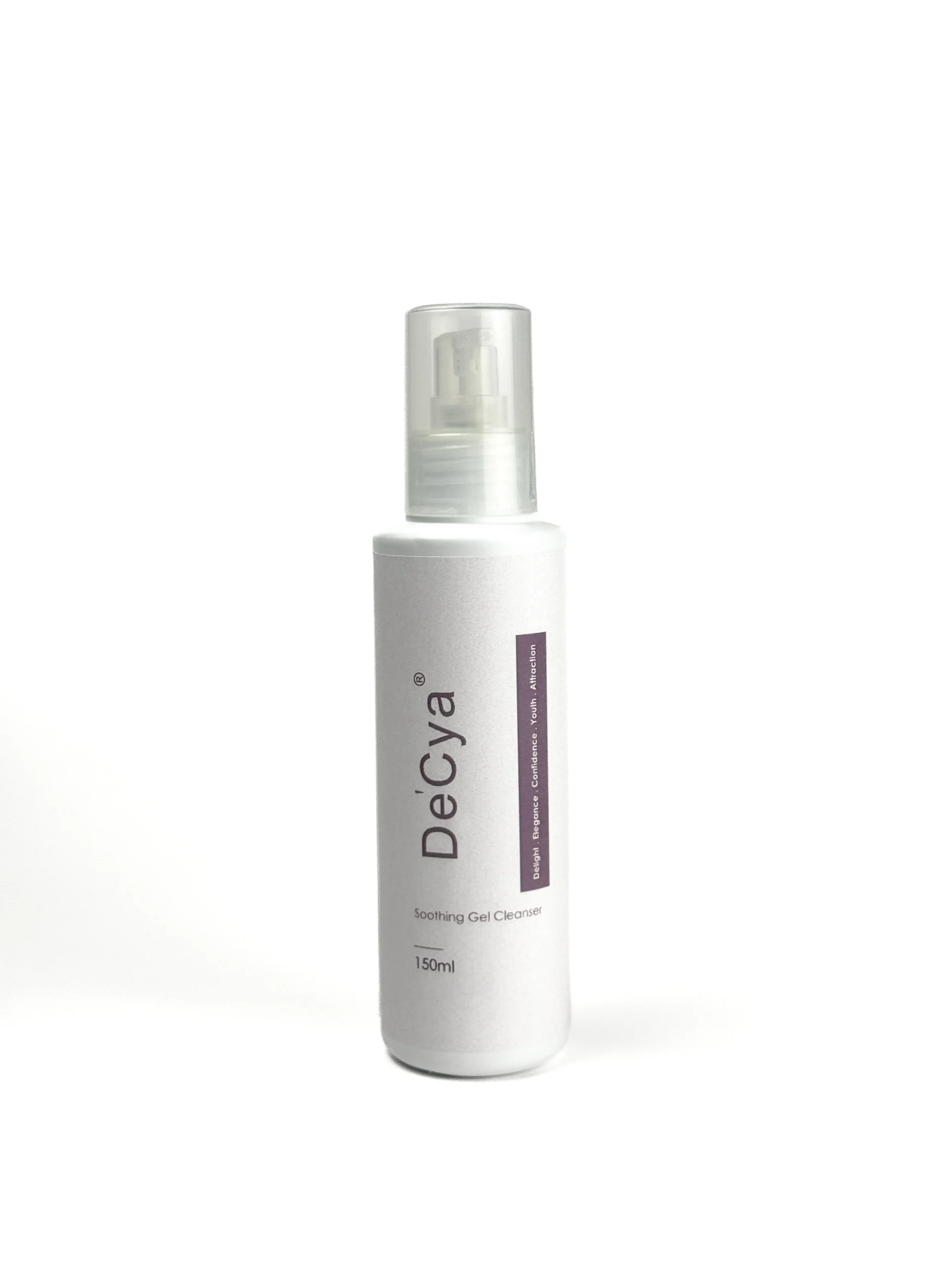 Soothing Gel Cleanser in a sleek white bottle by a top facial cleanser manufacturer, ideal for private label facial cleanser and facial cleanser OEM solutions