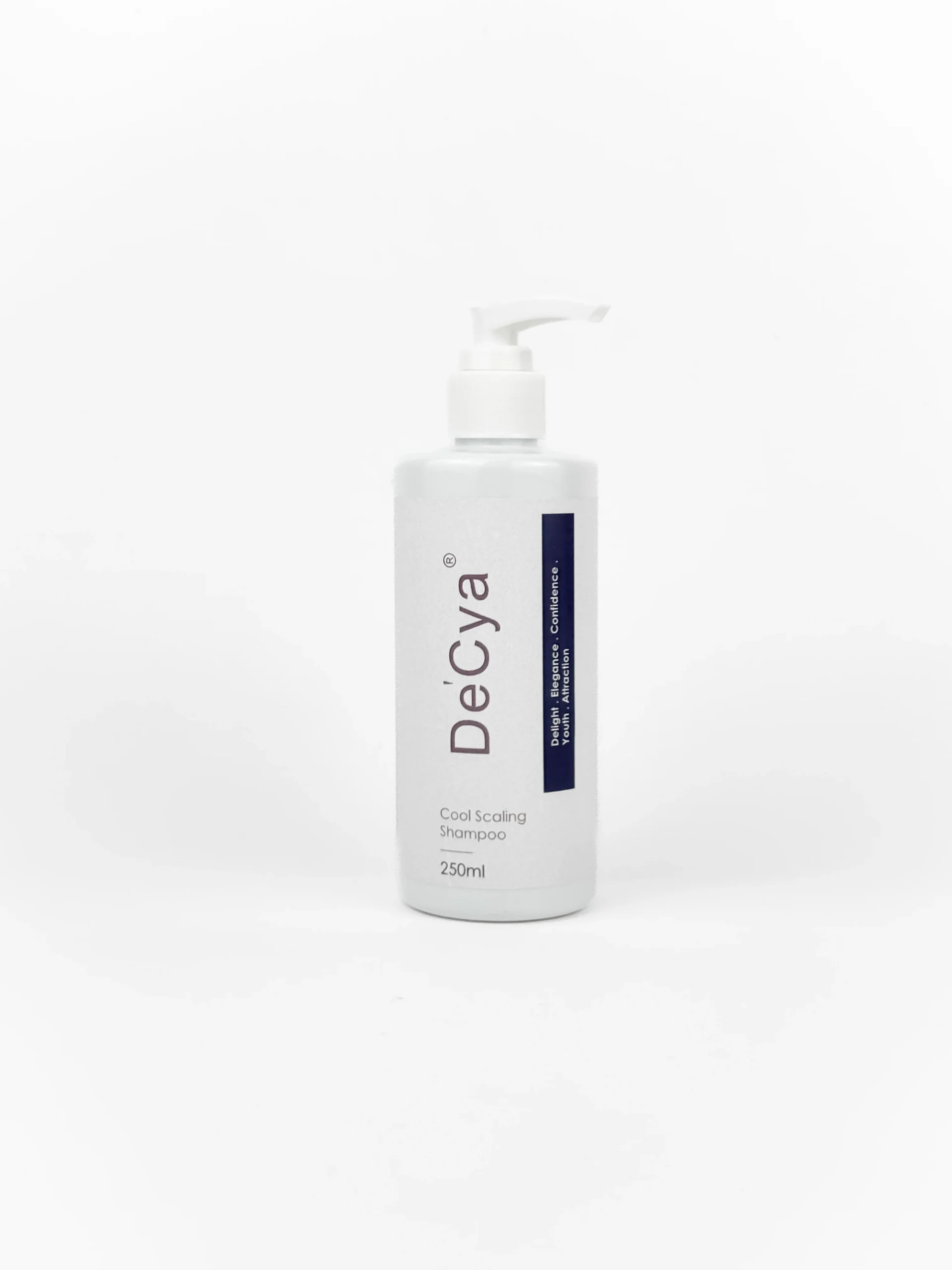 Cool Scaling Shampoo in a white pump bottle from a leading shampoo manufacturer malaysia, offering oem hair products malaysia