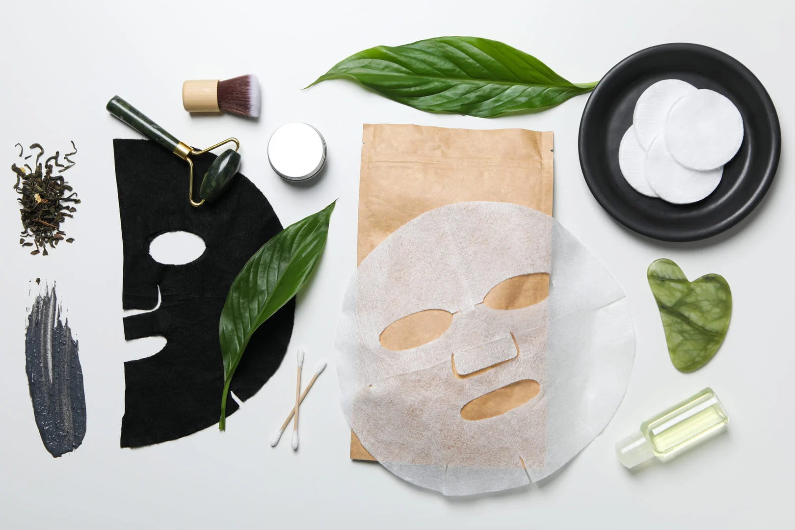 A face mask product with skincare essentials, developed by a beauty mask manufacturer in Malaysia.