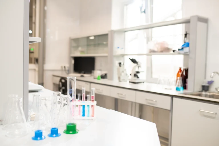 A modern laboratory with multiple equipment by a skincare manufacturer in Malaysia