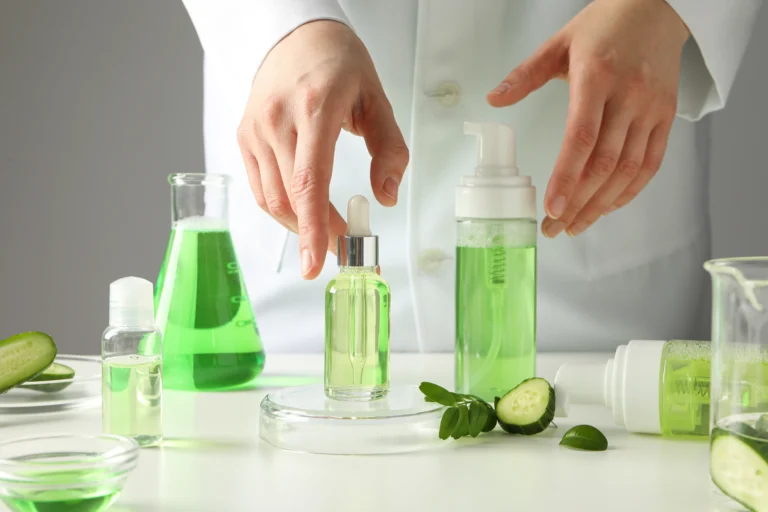 Green skincare products produced by oem cosmetic manufacturer in Malaysia